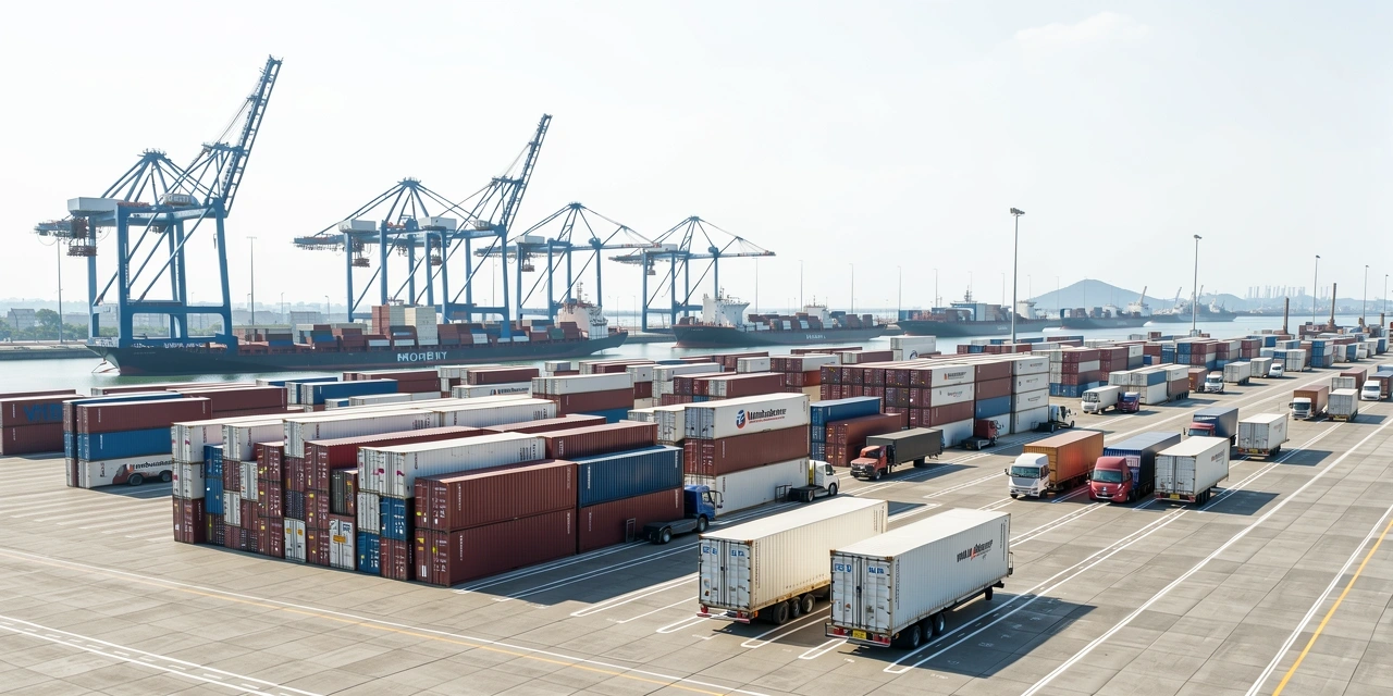 Logistics management illustration